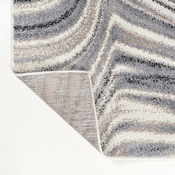Eleni Contemporary Glam Abstract Marble Area Rug